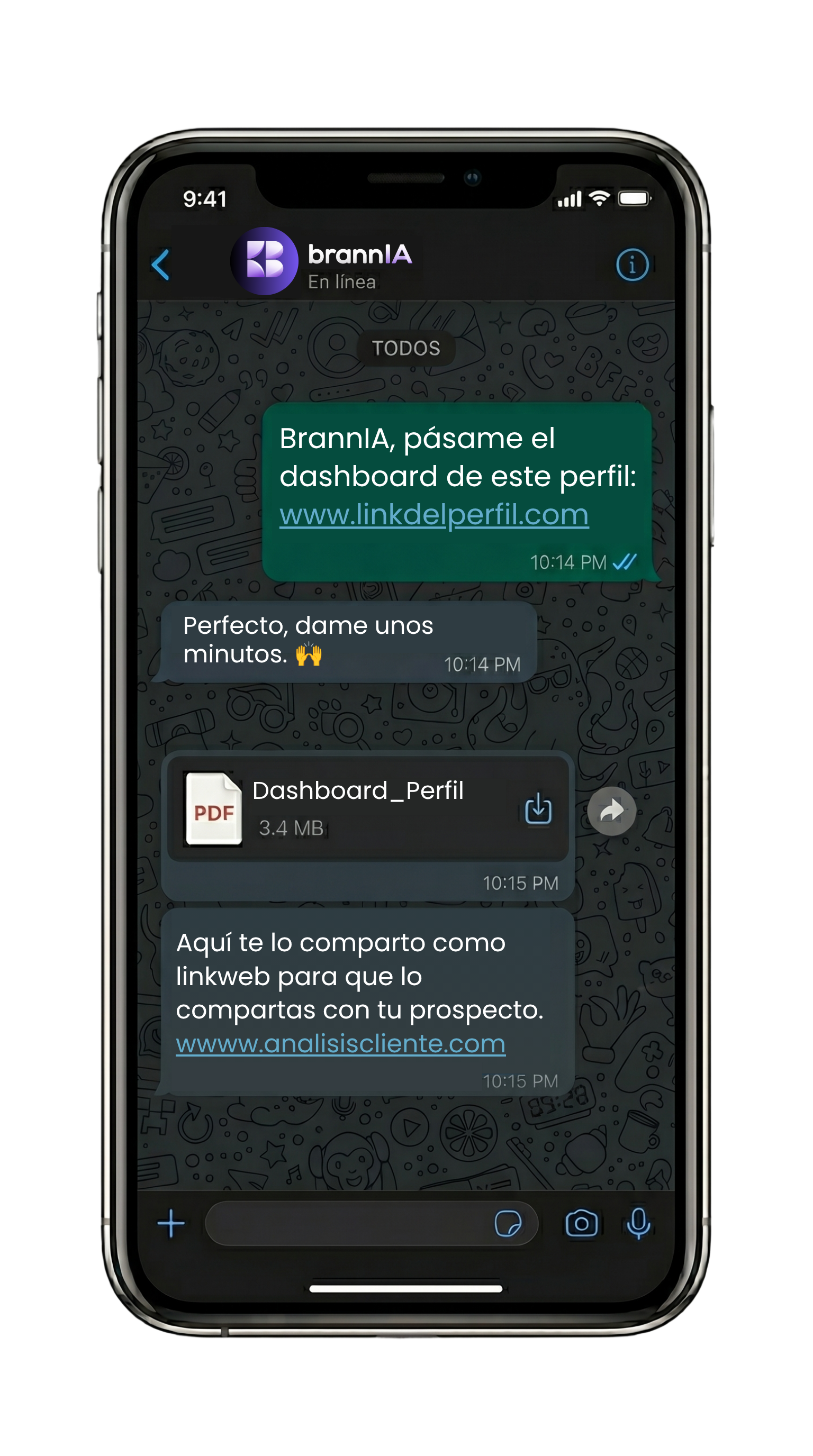 Así funciona el bot de BrannIA en WhatsApp